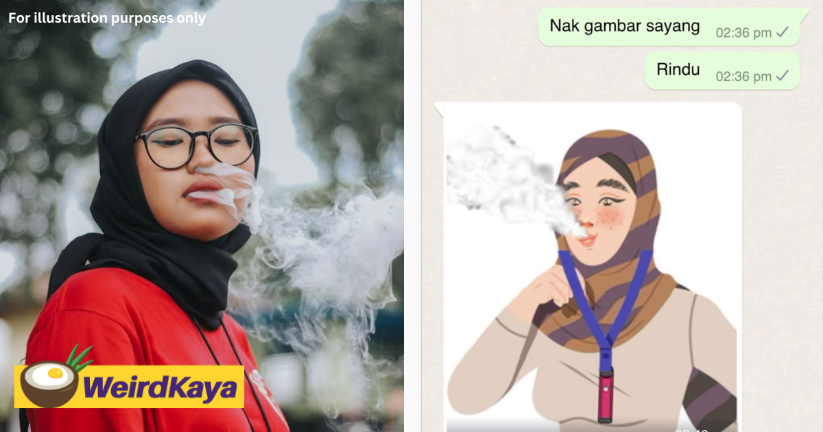 M'sians have mixed reactions over post of hijab-clad woman vaping by public health malaysia | weirdkaya