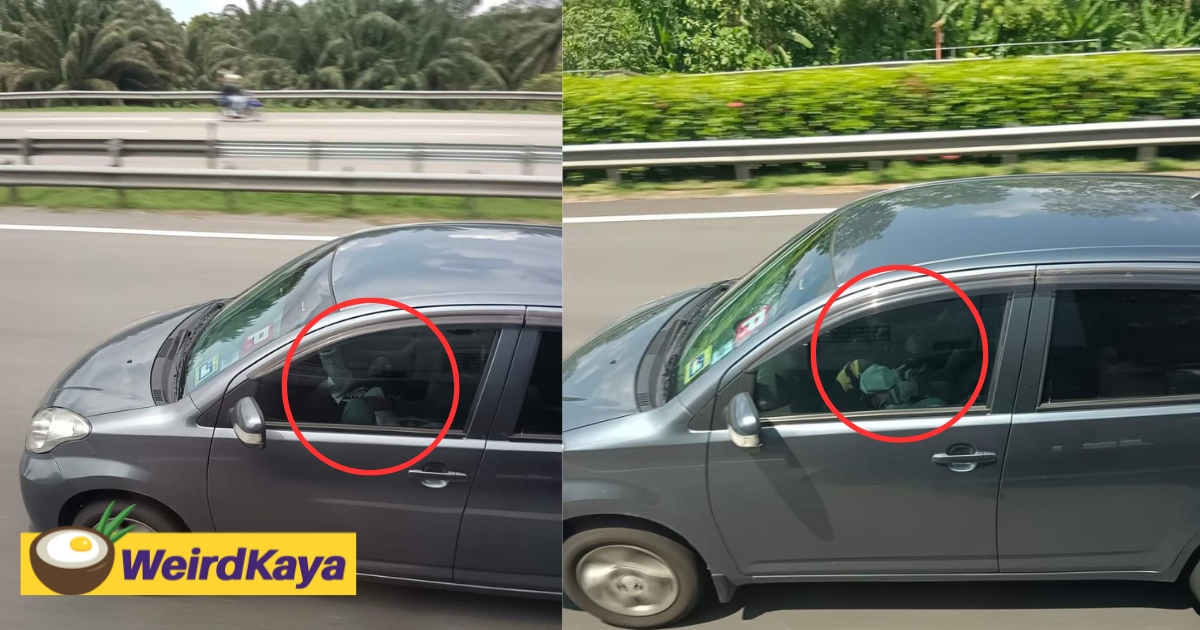 M'sian woman seen resting head on myvi driver's lap, sparks debate among netizens | weirdkaya