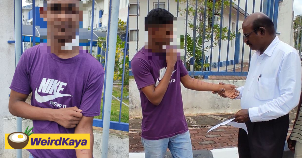 M'sian student accused of acting inappropriately with female friend cuts himself, receives 22 stitches | weirdkaya