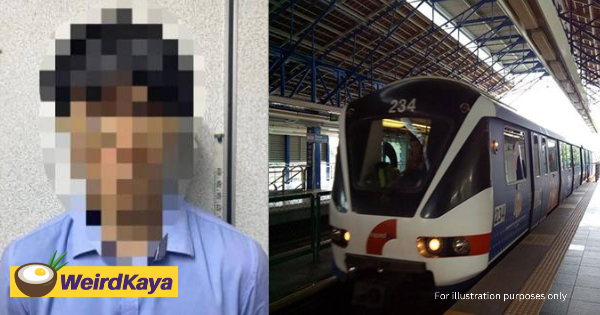 M'sian man goes down to lrt track to retrieve earphones and delays train, gets detained by police | weirdkaya