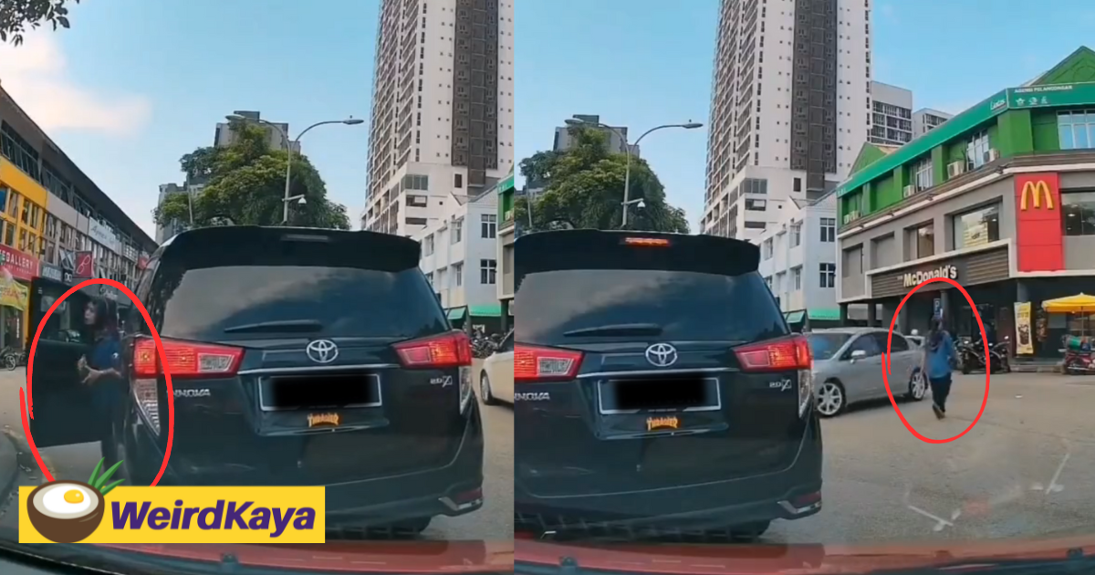 Selfish toyota driver stops car at junction while passenger goes to mcd in kl | weirdkaya