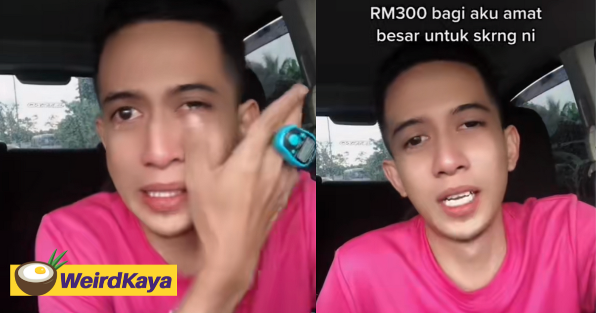 Foodpanda rider tearfully claims rm300 was withheld from him allegedly due to order cancellations | weirdkaya