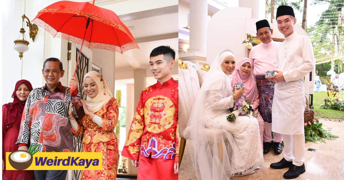 Daughter of negeri sembilan mb gets married in elaborate chinese and malay-styled wedding ceremony | weirdkaya