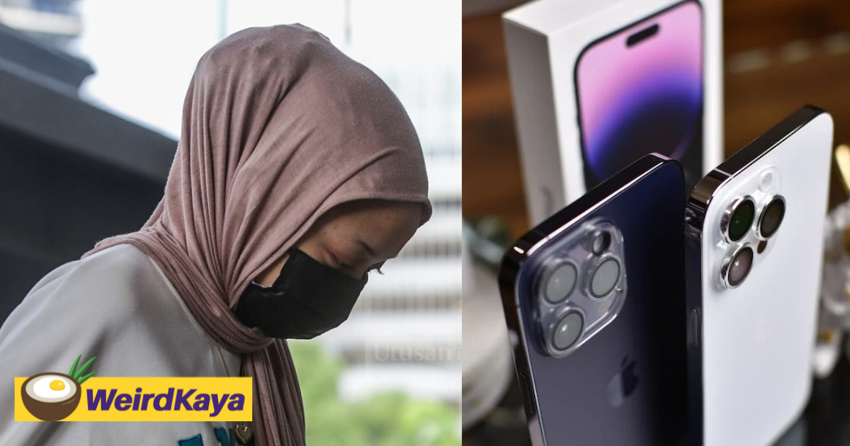 Jobless m’sian woman accused of stealing step-aunt’s debit card to buy iphone 14 pro pleads not guilty | weirdkaya