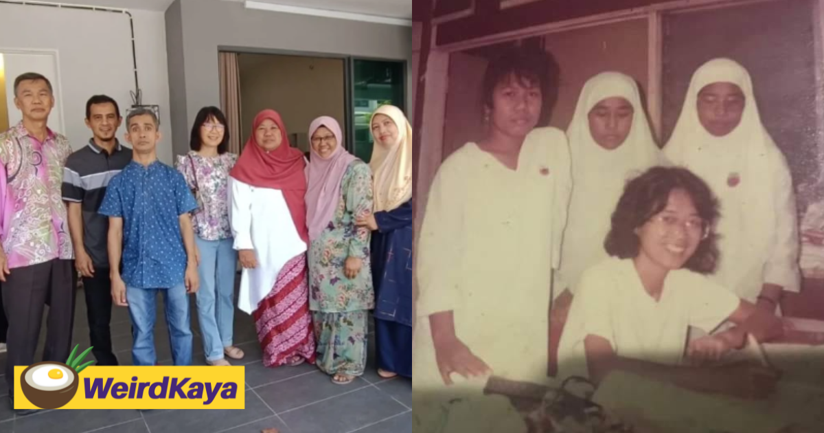 M'sian woman celebrates raya with teacher who helped pay her uni entrance fees 36 years ago | weirdkaya