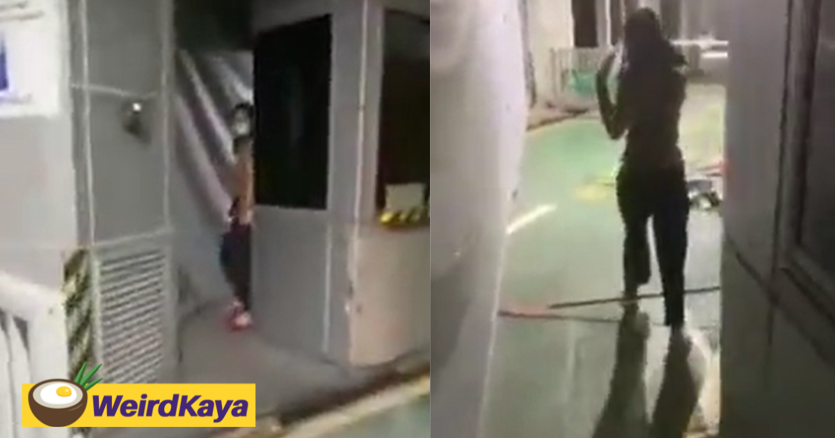 Woman caught urinating behind a wall at jb customs, gets slammed for her lack of hygiene | weirdkaya