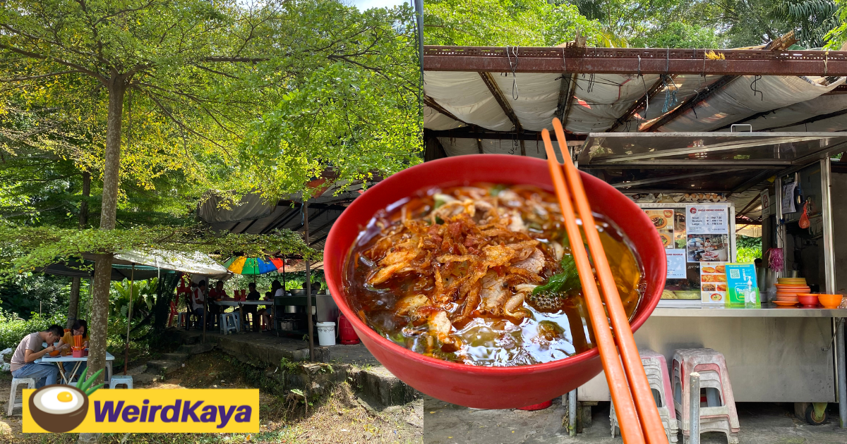 This hidden tree-shaded noodle stall at taman desa serves tasty prawn mee soup at rm7 | weirdkaya