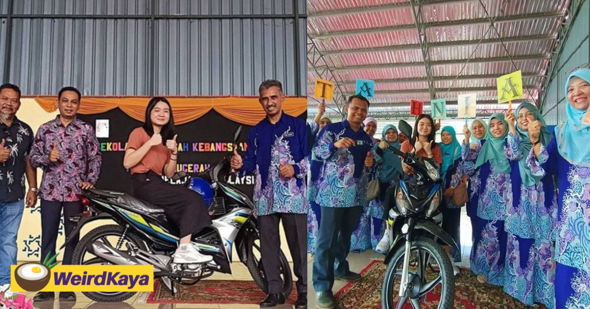 M'sian student who scored 9as for spm given a motorcycle as reward | weirdkaya