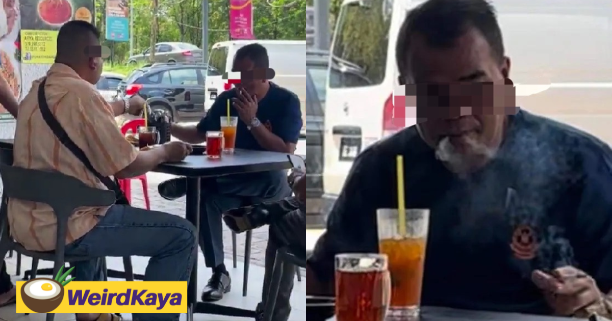 Abang bomba spotted smoking at shah alam restaurant, sparks outrage among netizens | weirdkaya