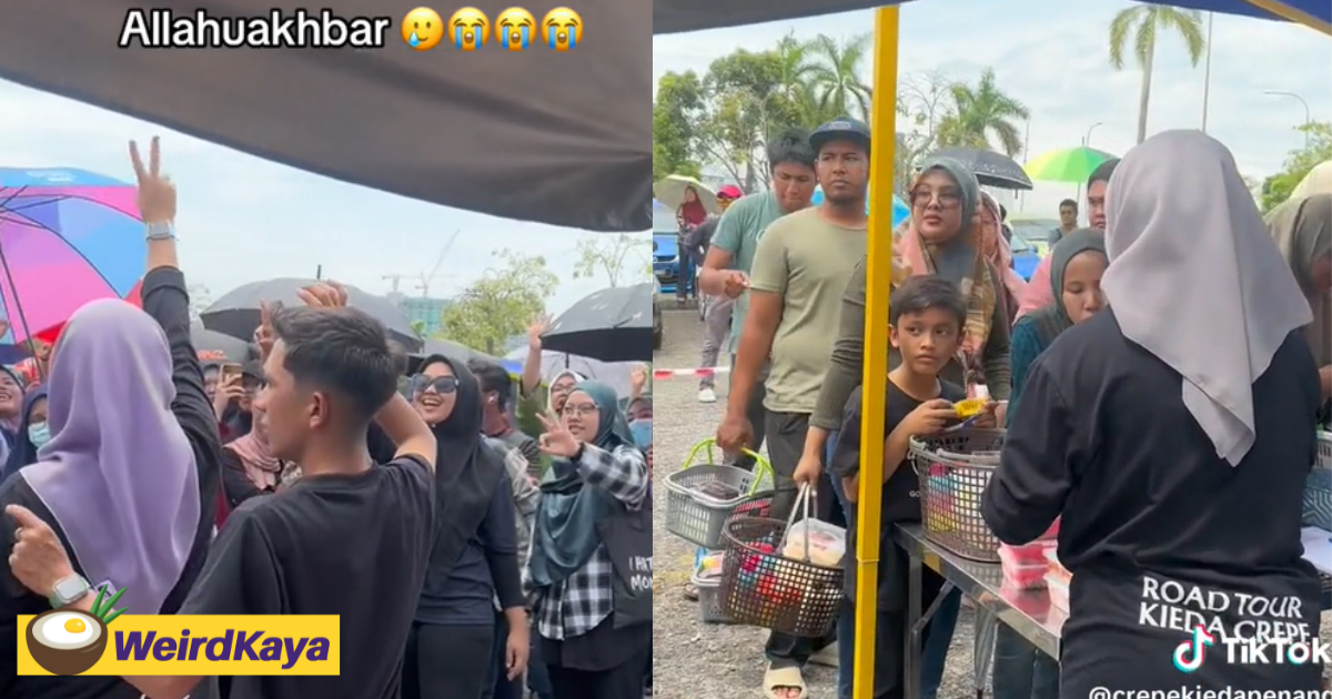 Tempers run high after m'sians line up 7 hours for viral dessert in shah alam | weirdkaya