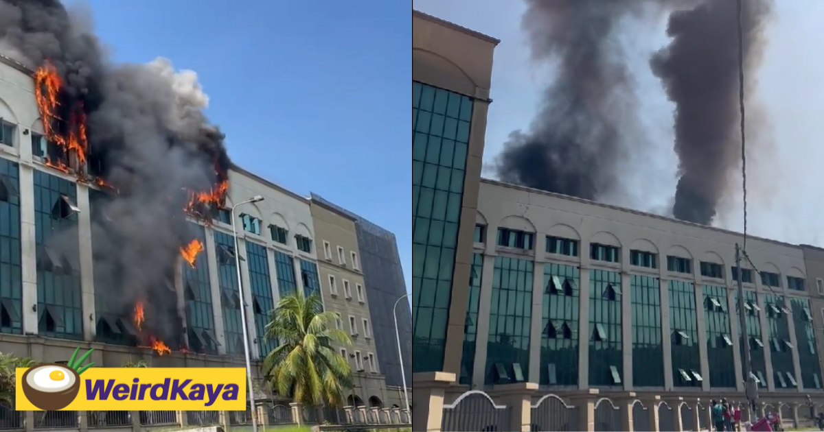 Fire breaks out at the old epf building in pj | weirdkaya