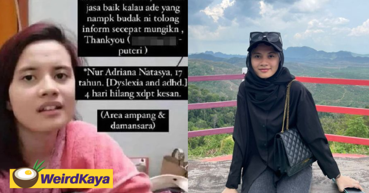 17yo m'sian teen goes missing for 5 days, gets found at friend's house | weirdkaya