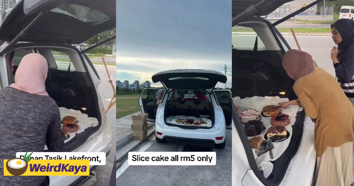 M'sian sells menu rahmah-inspired cakes from her car boot for only rm5 | weirdkaya
