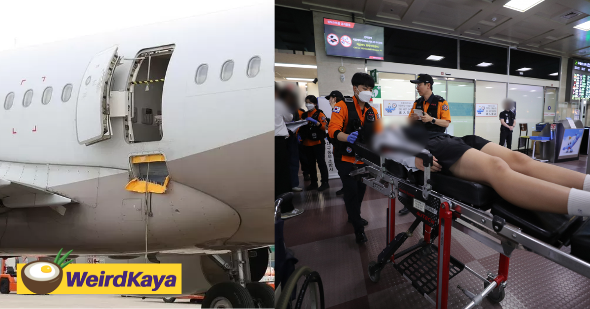 33yo man opens airplane door midair during flight, results in 9 passengers being hospitalised | weirdkaya