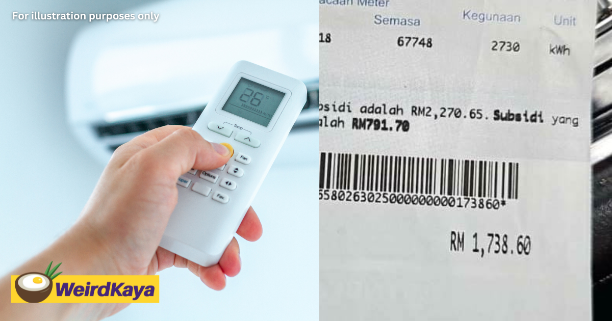 M'sian family shocked to find electricity bill skyrocket from rm300 to rm1738 | weirdkaya