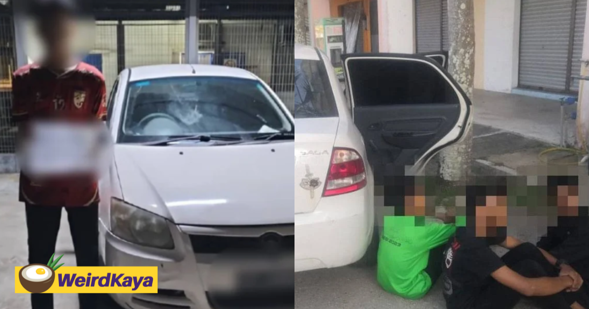 13yo m'sian teen drives against traffic with 4 friends inside car, nabbed after 10km chase | weirdkaya
