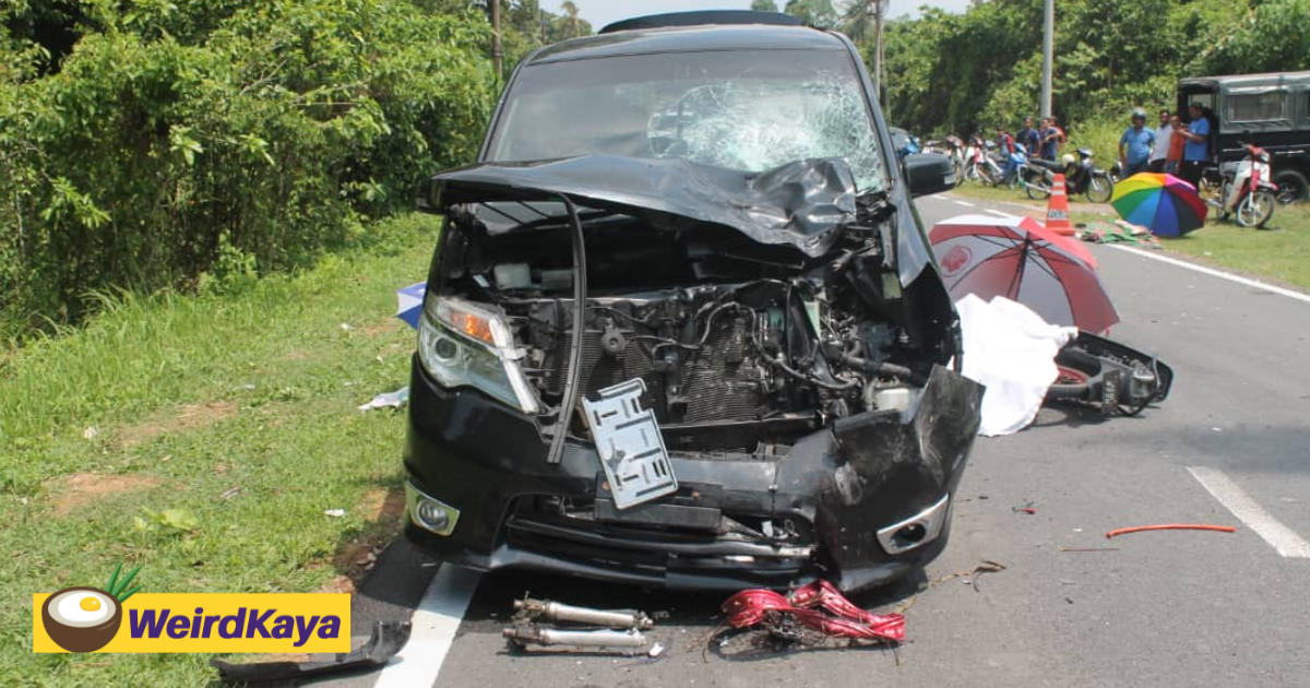 3 m'sian siblings aged 5 to 15 die after motorcycle crashes into mpv in pahang | weirdkaya