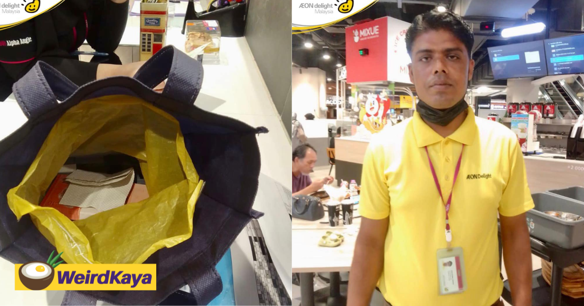 Janitor finds bag filled with rm18k in cash at kl mall & returns it to owner, earns praise for his honesty | weirdkaya