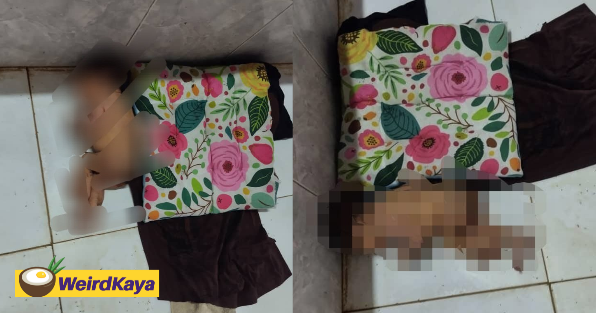 Newborn m'sian baby girl found abandoned at chicken shop with umbilical cord attached | weirdkaya