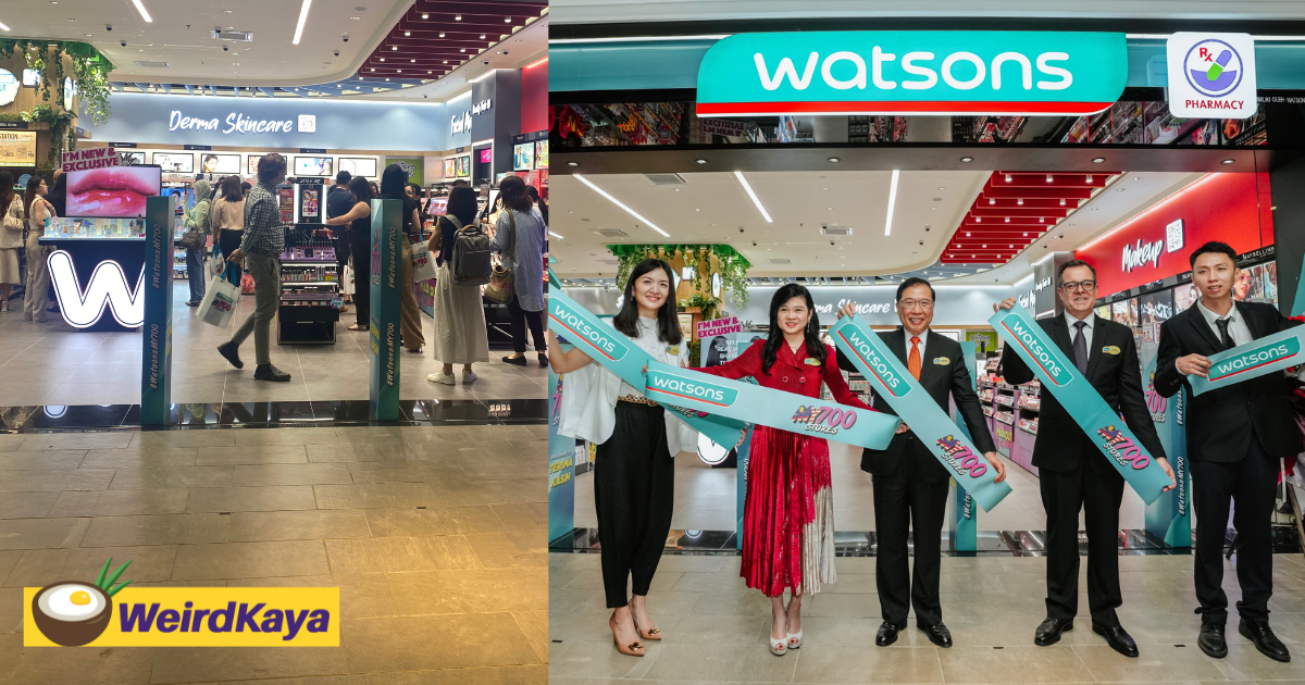 Watsons malaysia hits a milestone with 700th store at ksl esplanade mall | weirdkaya