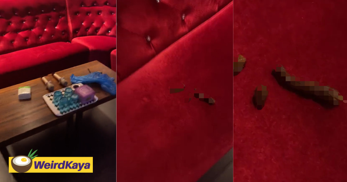 M'sian shocked to find poop left behind on couch at johor karaoke joint | weirdkaya