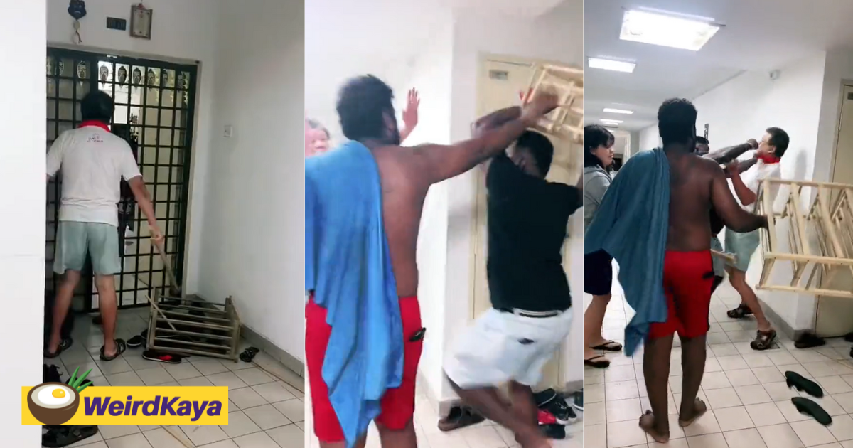 Man fights neighbour at johor apartment as he was unhappy with the loud noise, police investigating | weirdkaya