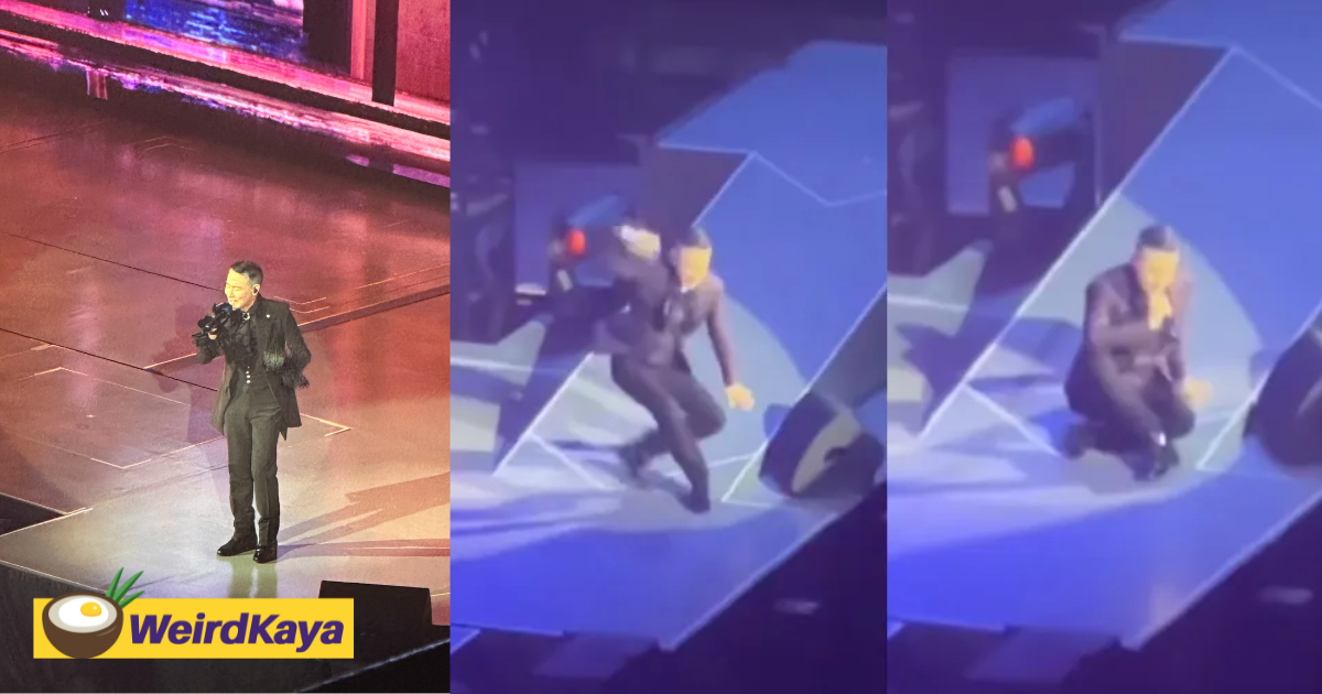 Fans express concern for hk star jacky cheung after he slips onstage during m’sian concert | weirdkaya