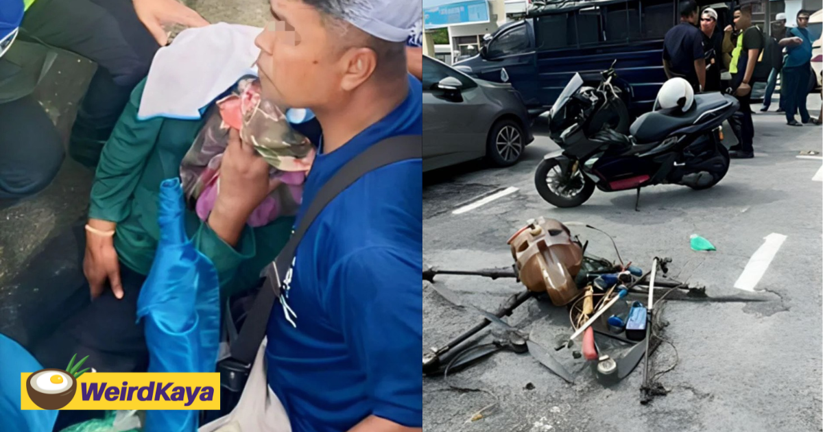 Kedah pn supporter hit on the head by giant drone, police investigating | weirdkaya