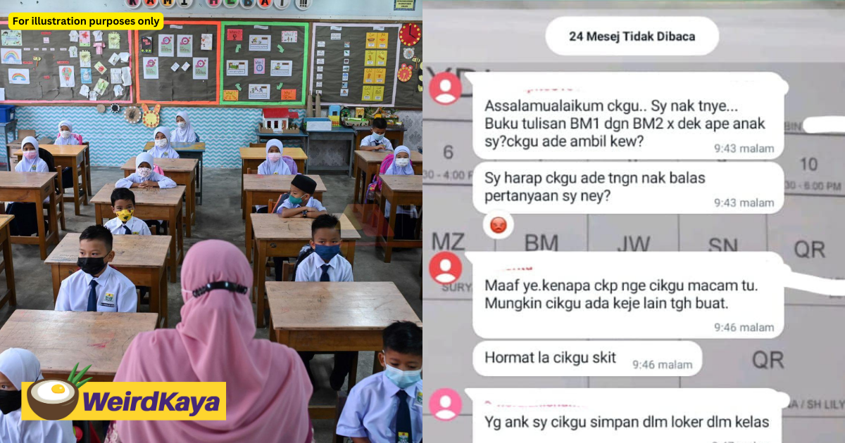 'i hope you have hands to reply to my question' - m’sian mum slammed for rude message in school whatsapp group | weirdkaya