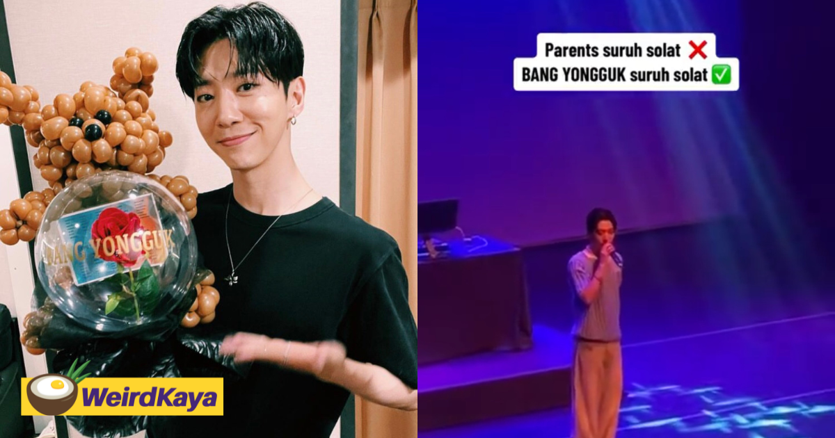 K-pop star bang yongguk praised for giving m'sian fans 15-min break for maghrib during concert | weirdkaya