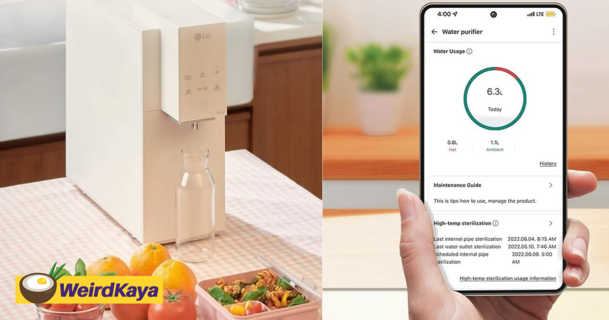 This new lg puricare™ self service tankless water purifier l objet collection lets you monitor its status with your smartphone and win for free, here’s how | weirdkaya
