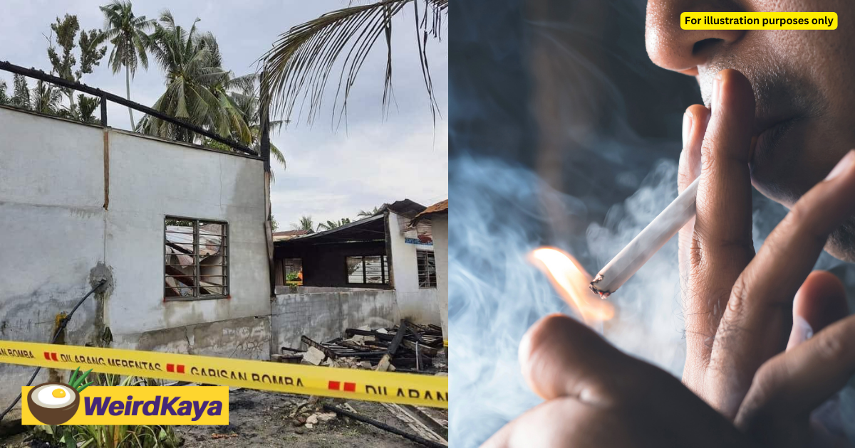 47yo m'sian man sets parents' house on fire after brother refuses to buy him cigarettes | weirdkaya