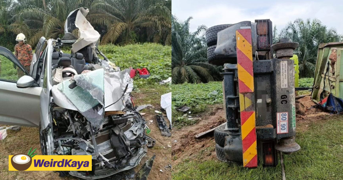 3 women, including 2 singaporeans, die after mpv crashes into lorry in johor | weirdkaya
