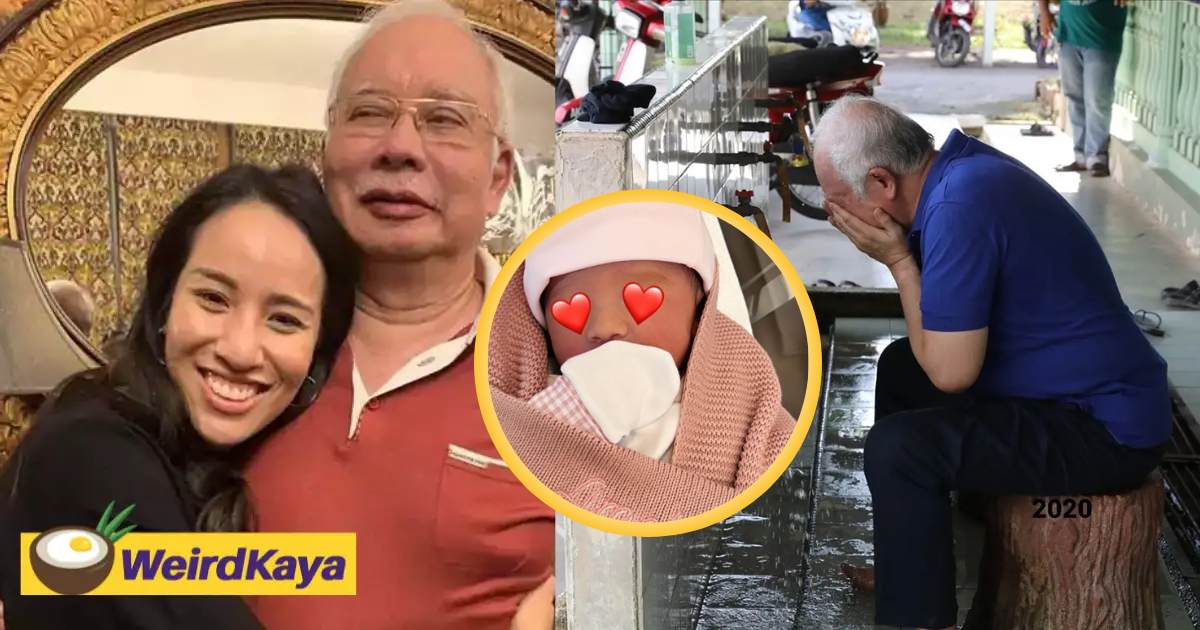Najib's daughter gives birth to baby girl, exactly a year since he was sent to jail | weirdkaya