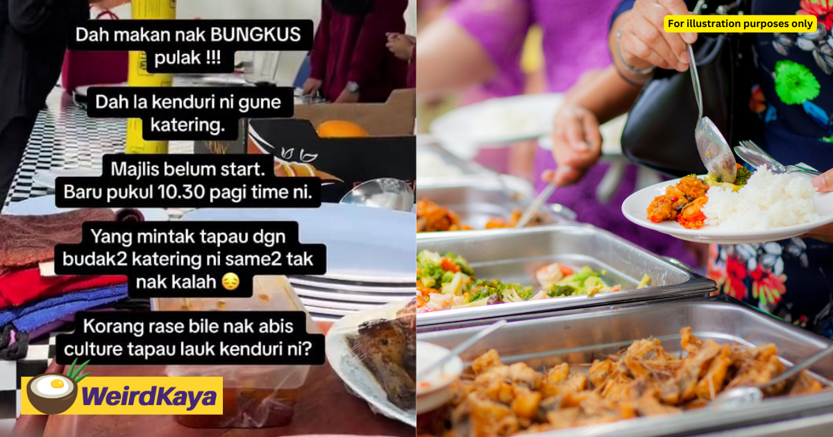 M'sian woman demands to tapau food before wedding starts, gets slammed by netizens | weirdkaya