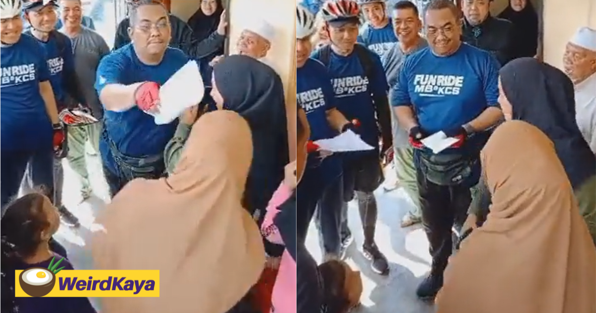 Kedah mb uses piece of paper to 'whack' student's head, sparks online backlash | weirdkaya