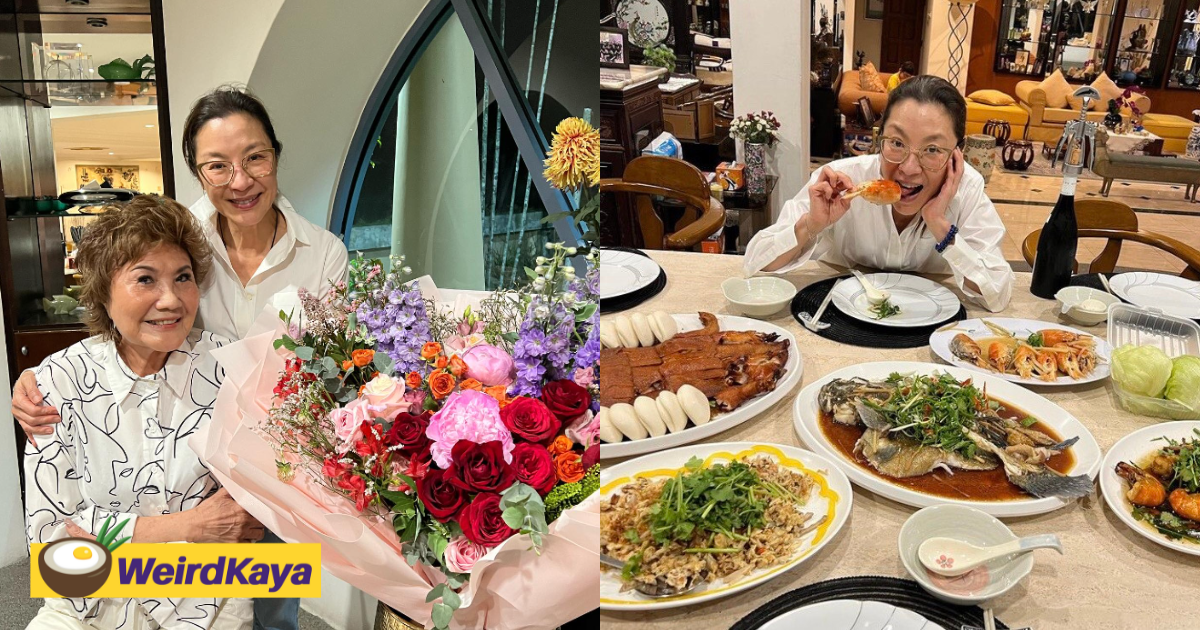 'arrived back to love' — michelle yeoh shares photos of her spending time with family in ipoh | weirdkaya