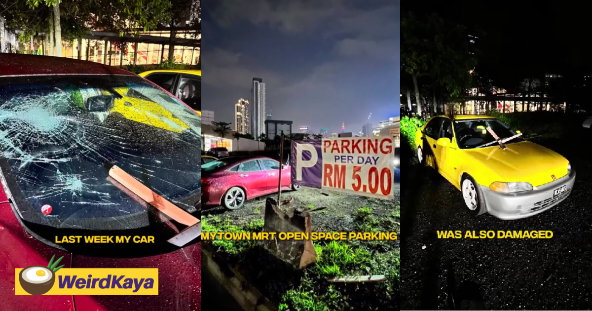 M'sian tiktoker hit with rm13k bill after car gets vandalized at open car park in kl | weirdkaya
