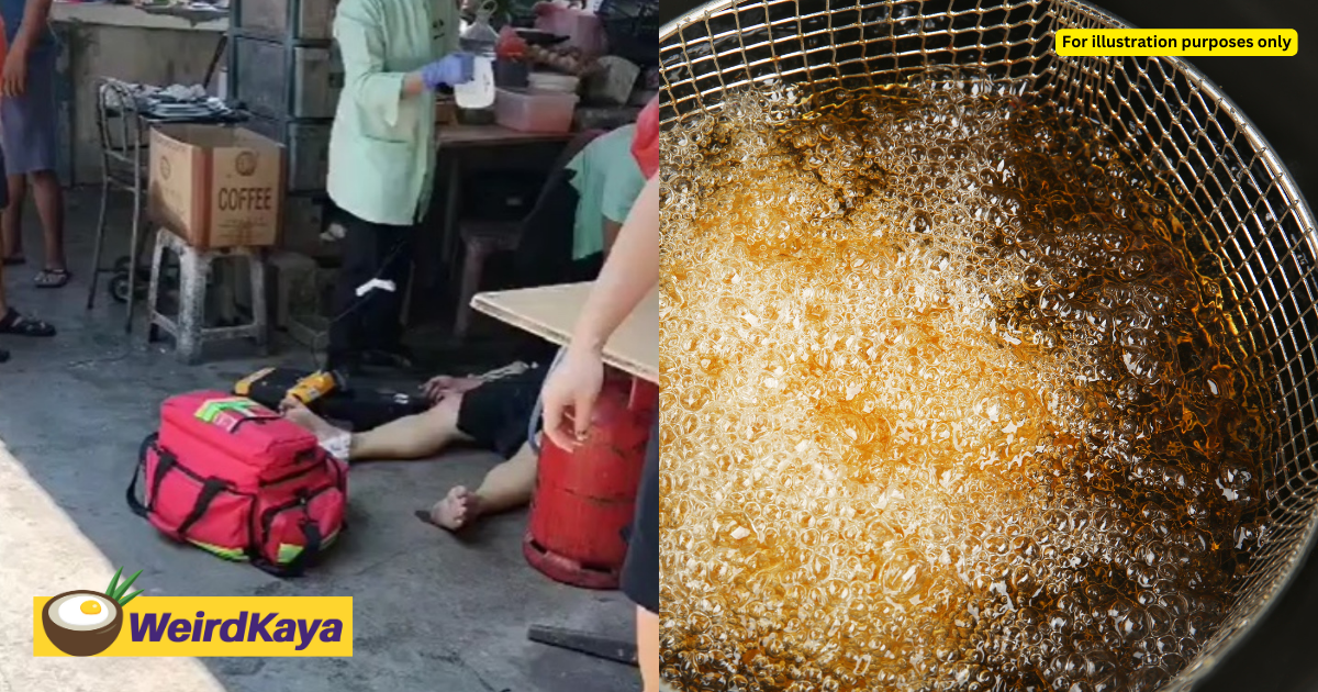 58yo m'sian man dies after fainting & falling face first into a wok of boiling oil | weirdkaya