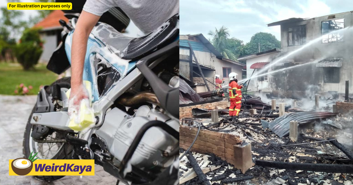 Msian woman's dream of owning a used motorcyle shattered by house fire | weirdkaya