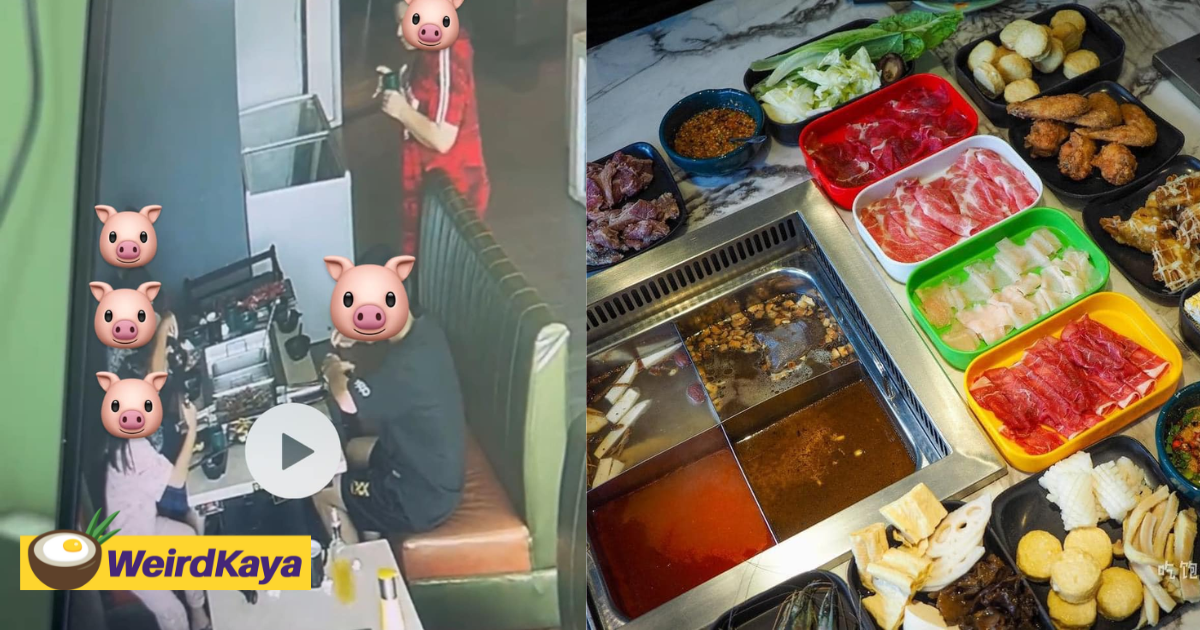 M'sian family orders 600 plates of meat at hotpot restaurant before stealing it back home | weirdkaya
