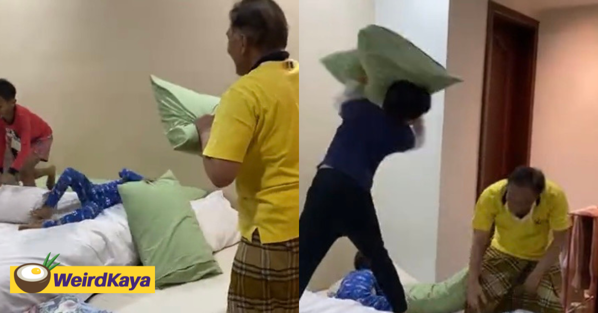 Anwar has pillow fight with his grandkids and our hearts are melting already | weirdkaya