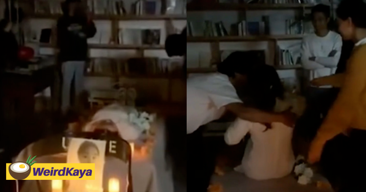 China woman stages her 'funeral' as a way to say goodbye to 3-year relationship with bf | weirdkaya