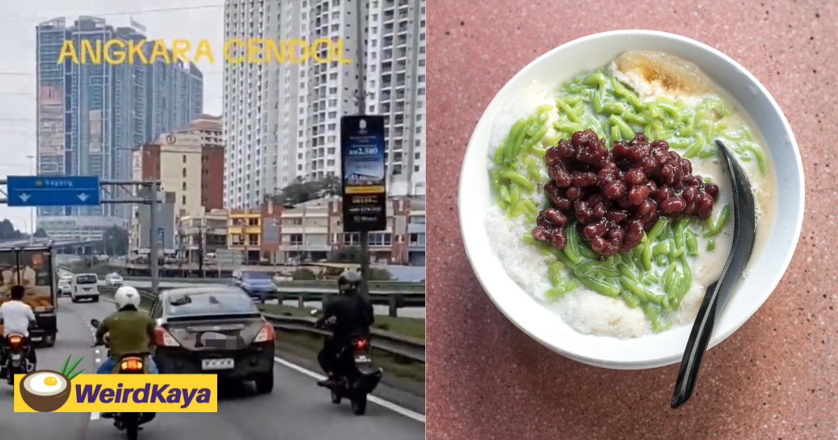 Group of motorcyclists chase after m'sian driver who allegedly didn't pay for cendol at batu caves  | weirdkaya