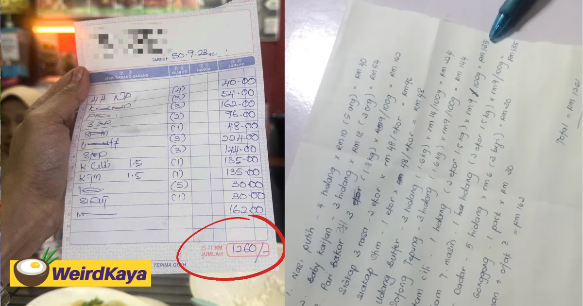 Jb vendor responds to viral rm1,260 seafood dinner, claims the meal was for 20 people | weirdkaya