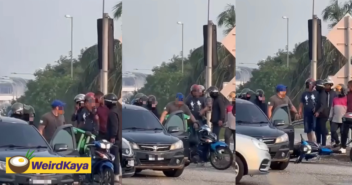 M’sian motorcyclist beaten, kicked by 3 men for sounding the horn  | weirdkaya