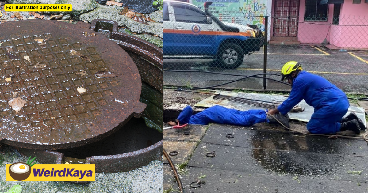M'sian rescuers spend 1 hour looking for man who fell into sewer, only to realise he went home to shower | weirdkaya