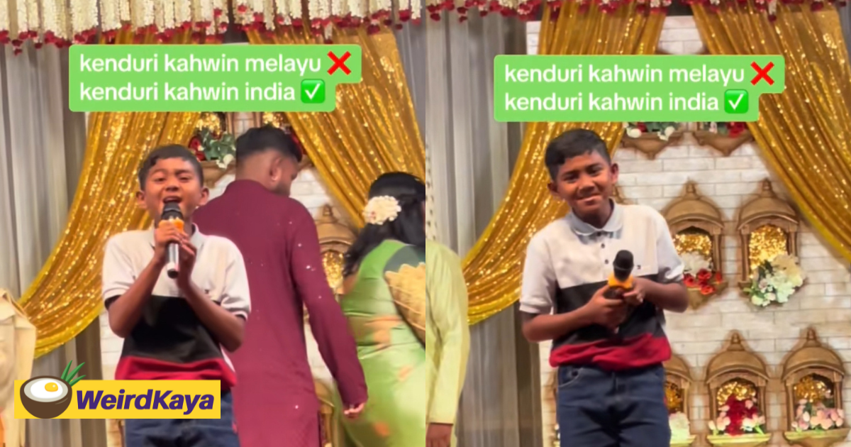 M'sian boy wows indian wedding crowd with popular 90's malay song | weirdkaya