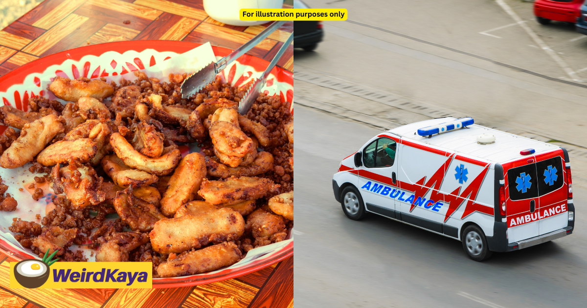 Ambulance driver stops for pisang goreng while sending patient to the hospital | weirdkaya