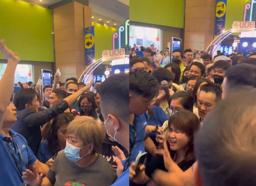 Credit card event turns chaotic at midvalley kl as m’sians scuffle for ps5 & hairdryers  | weirdkaya